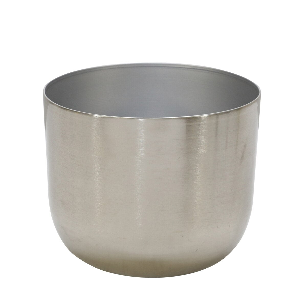 Metal 20" Planter On Tripod, Silver/black