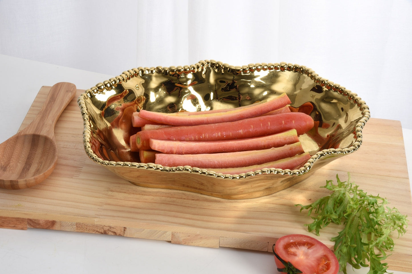PAMPA BAY GOLD SERVING BOWL