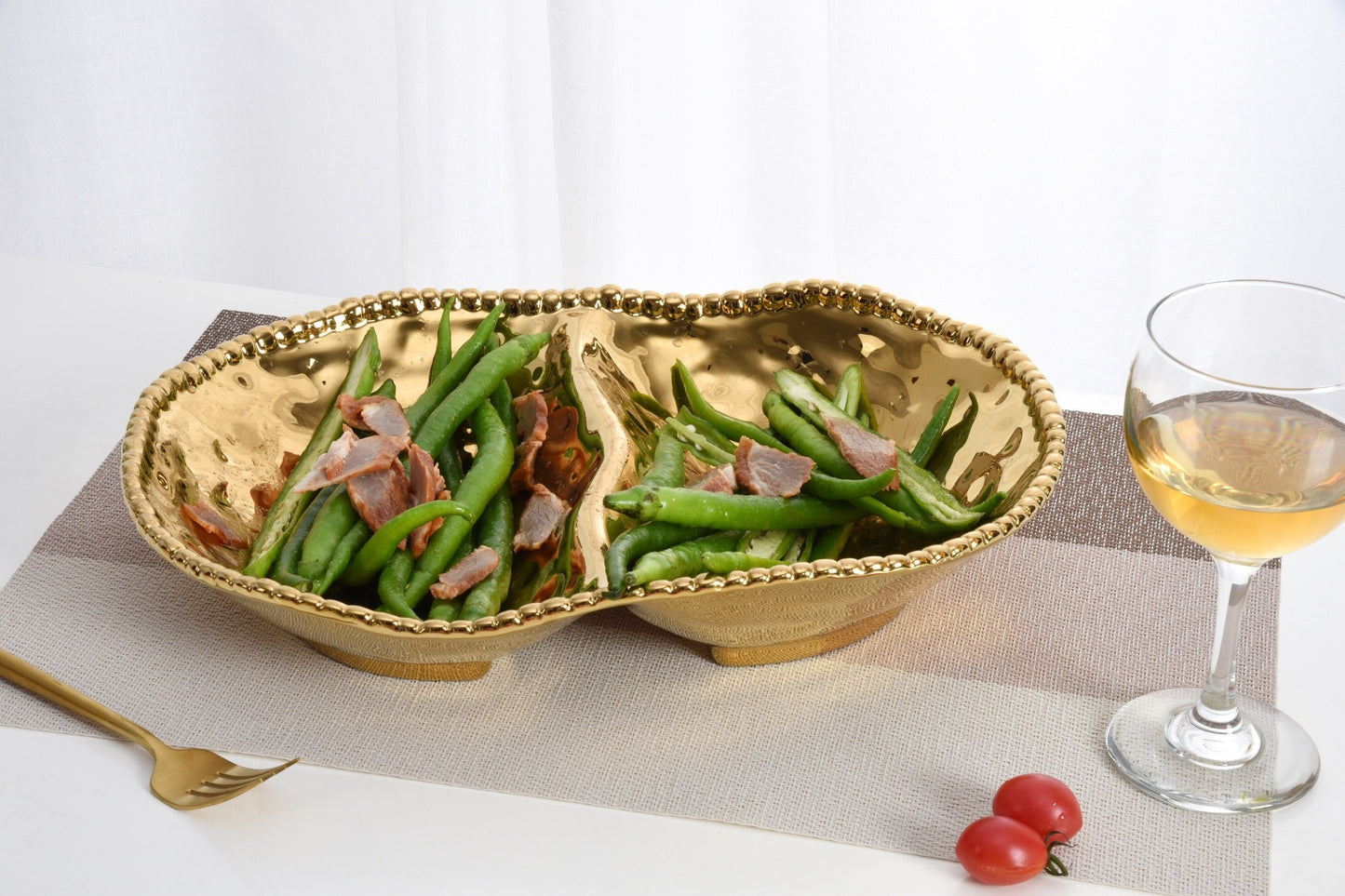 PAMPA BAY TWO-SECTION SERVING BOWL IN MONACO