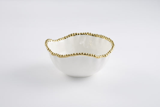 PAMPA BAY MEDIUM SALAD BOWL IN GOLDEN SALERNO