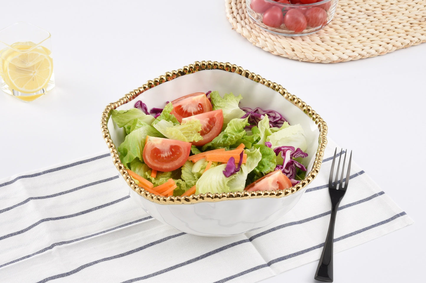 PAMPA BAY LARGE SALAD BOWL IN GOLDEN SALERNO