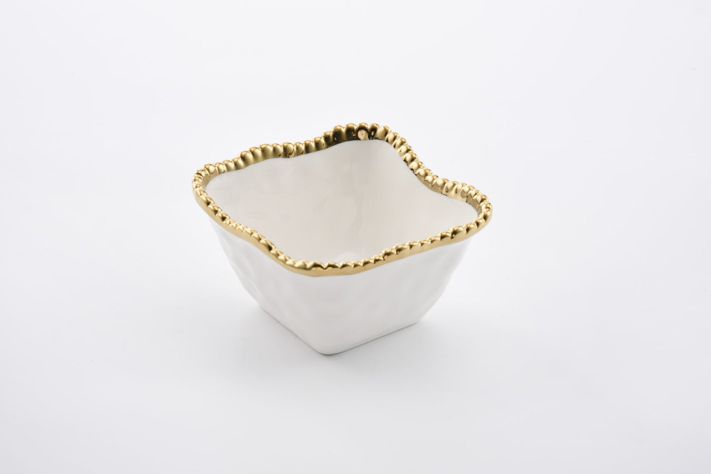 PAMPA BAY SQUARE SNACK BOWL IN GOLDEN SALERNO