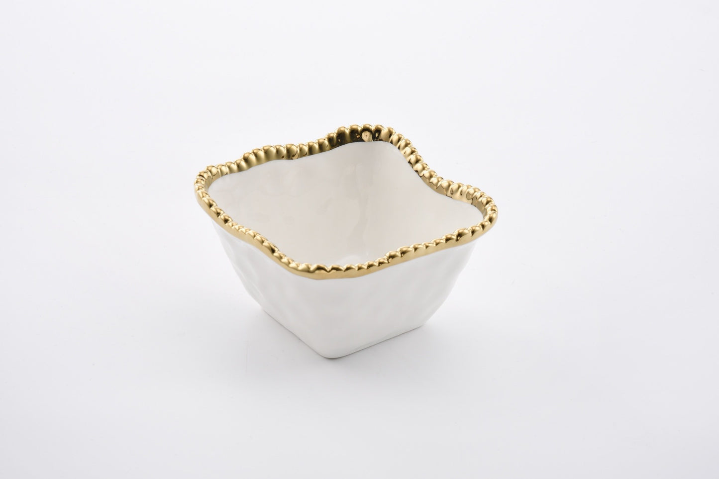 PAMPA BAY SQUARE SNACK BOWL IN GOLDEN SALERNO