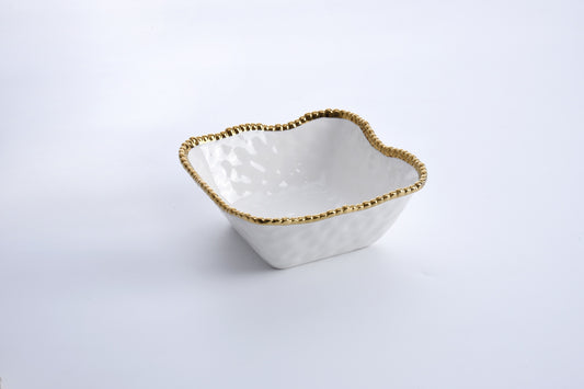 PAMPA BAY MEDIUM SQUARE SALAD BOWL IN GOLDEN SALERNO