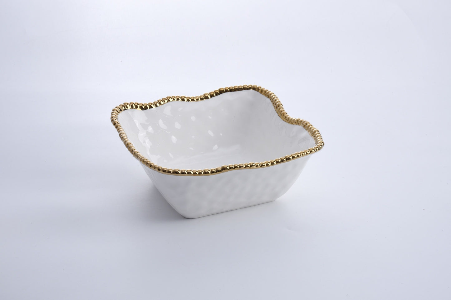 PAMPA BAY LARGE SQUARE SALAD BOWL IN GOLDEN SALERNO