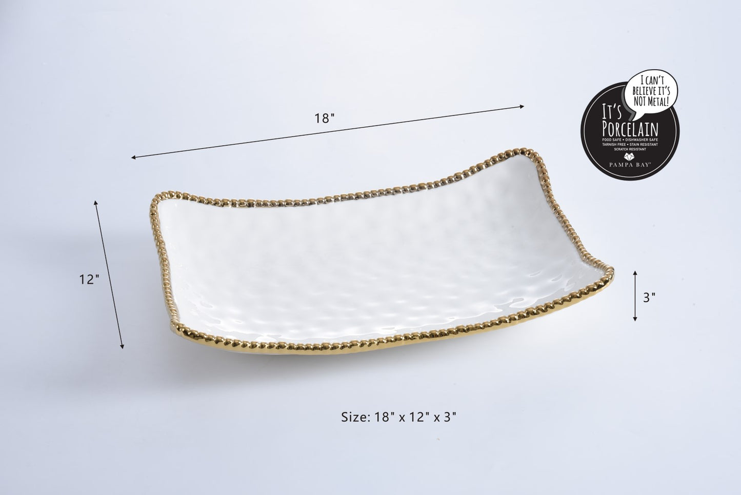 PAMPA BAY RECTANGULAR SERVING PIECE