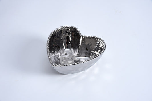 PAMPA BAY HEART BOWL SILVER