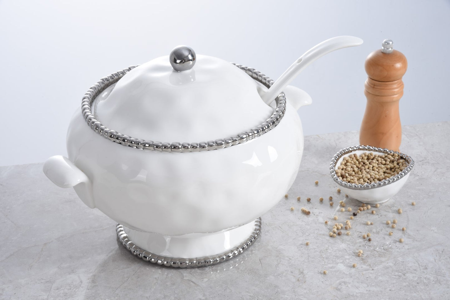 PAMPA BAY SOUP TUREEN & LADLE