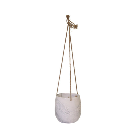 Hanging Gray Marble Planter