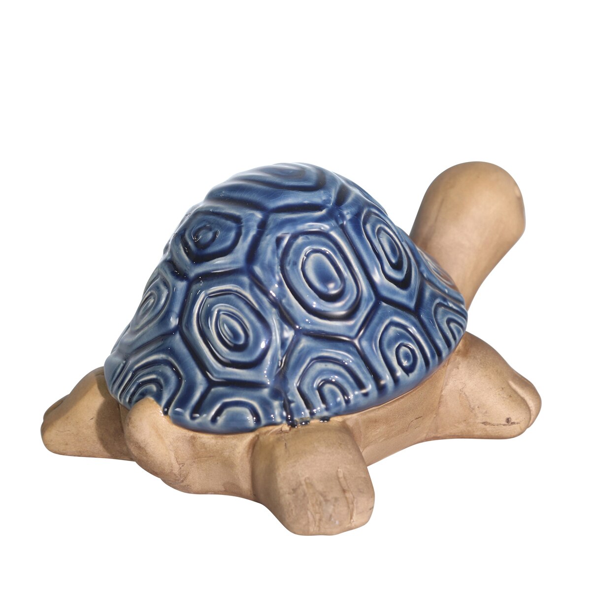 Ceramic Tortoise, 10" Navy
