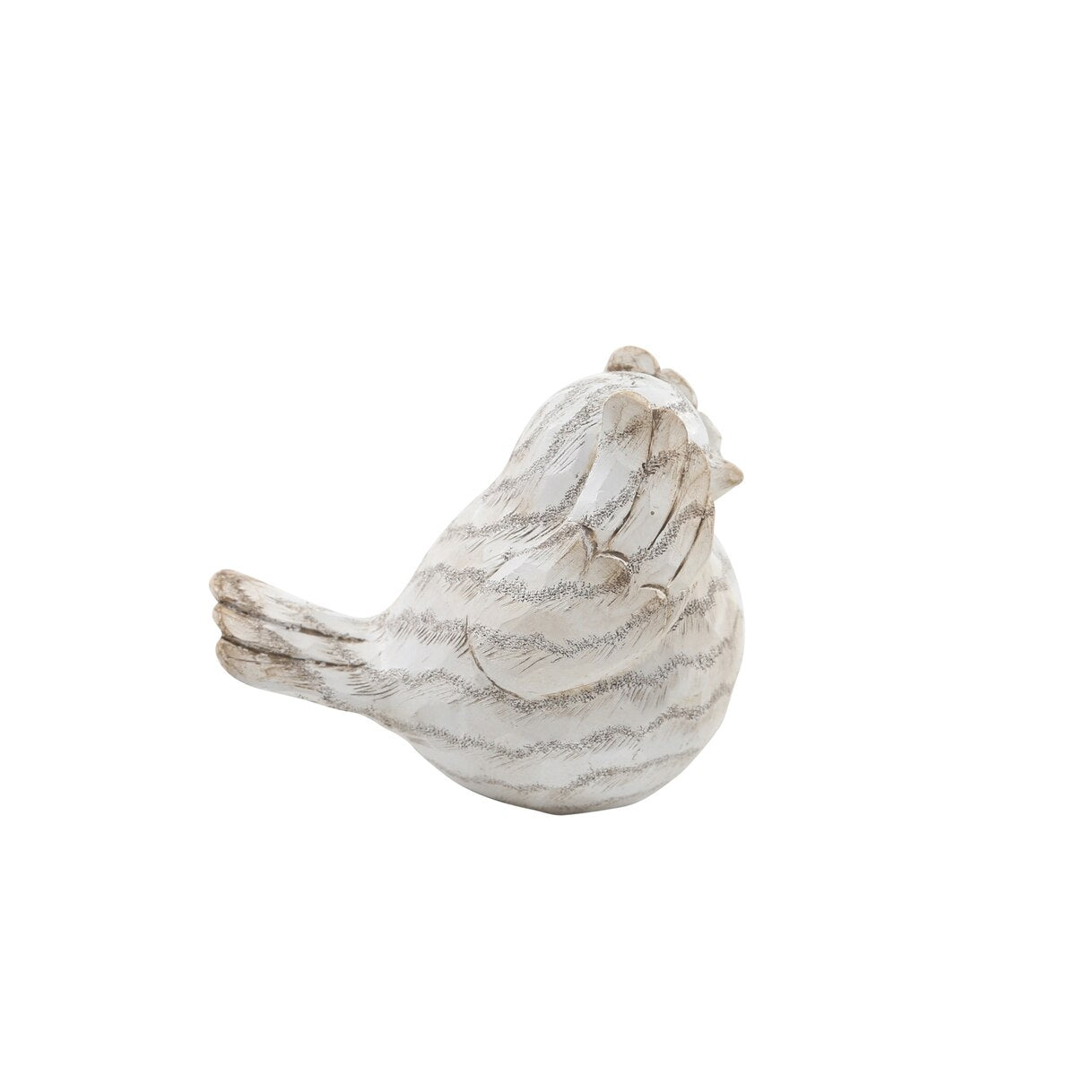 S/3 Resin Decorative Birds 6",cream