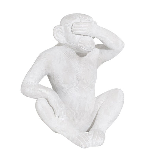 S/3 Resin 10" Monkey See No/say No/hear No Figurin
