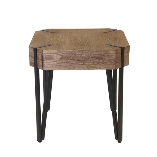 Wooden 20" Side Table, Brown,kd
