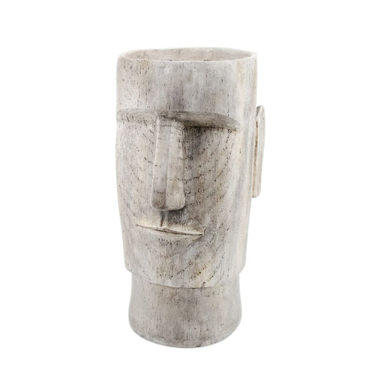 Resin 24" Face Planter, Grey