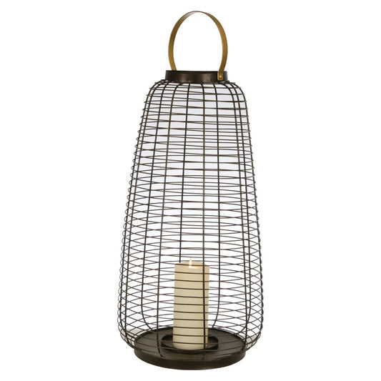 24" Metal Wire Cage Hurricane,black