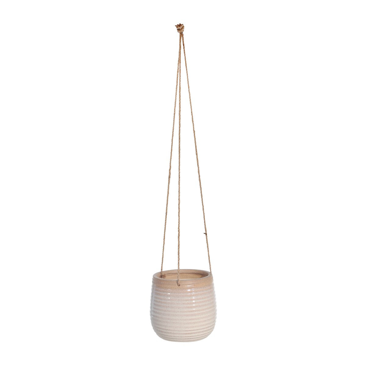 Ceramic 6" Hanging Planter,beige