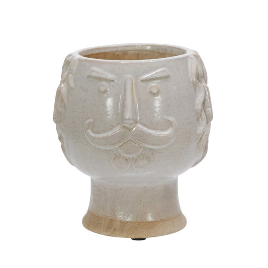 6" Grandpa Face Planter, Ivory