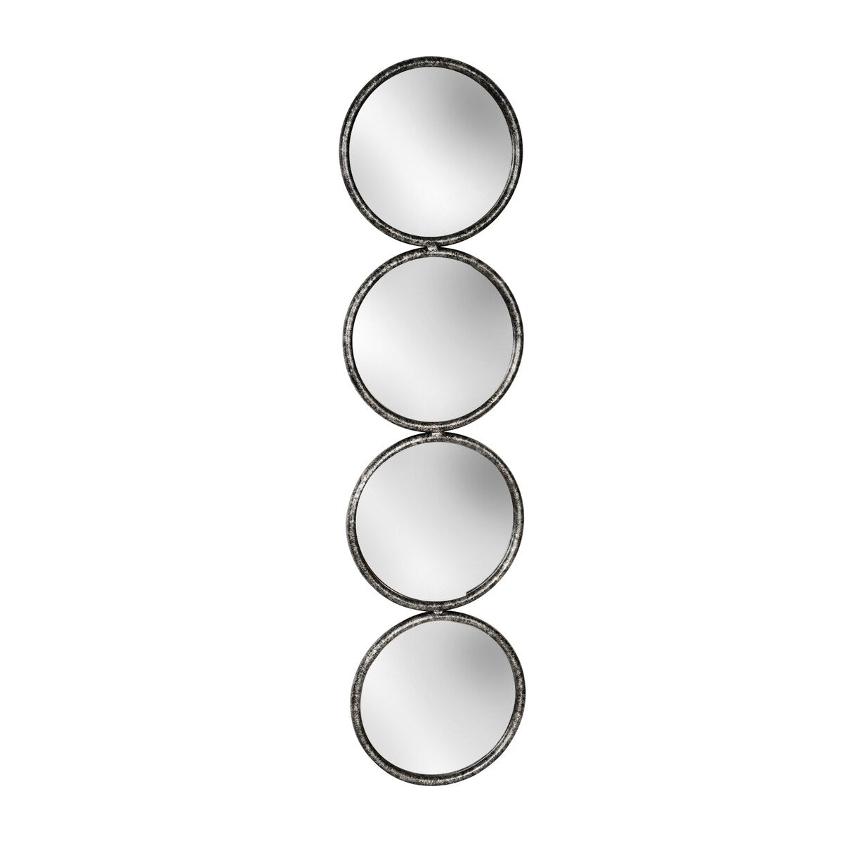 48" 4-mirrored Circles, Black Wb