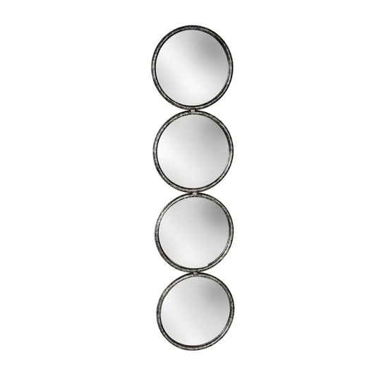 48" 4-mirrored Circles, Black Wb