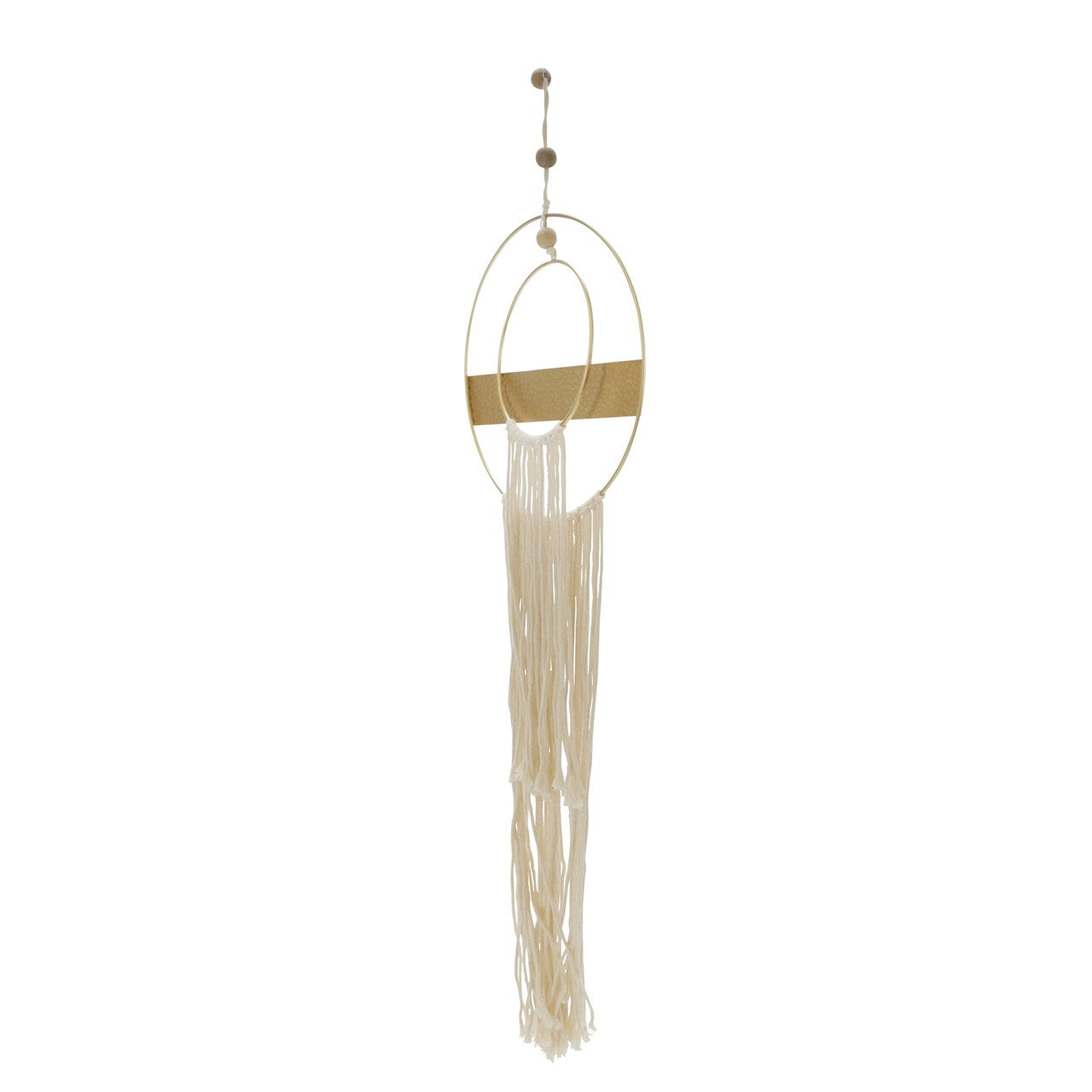 Metal 41"h Dream Catcher W/ Tassels, Natural