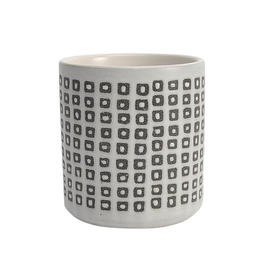 Ceramic 4" Dotted Pen Holder, Black