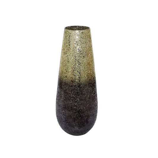18" Crackled Vase, Plum Ombre