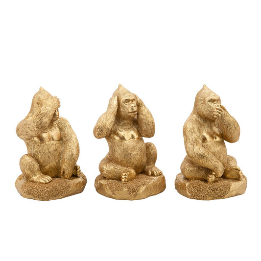 Resin, S/3 Hear, Speak, See No Evil Gorillas, Gold