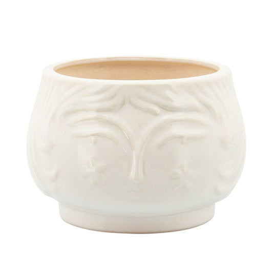 7" Grandma Planter, White