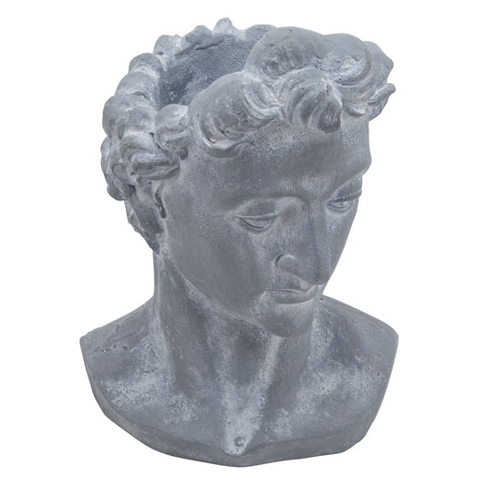 Resin, 21"h Apollo Bust, Gray