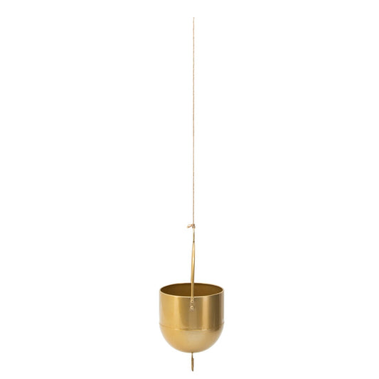 Metal 6" Hanging Planter, Gold