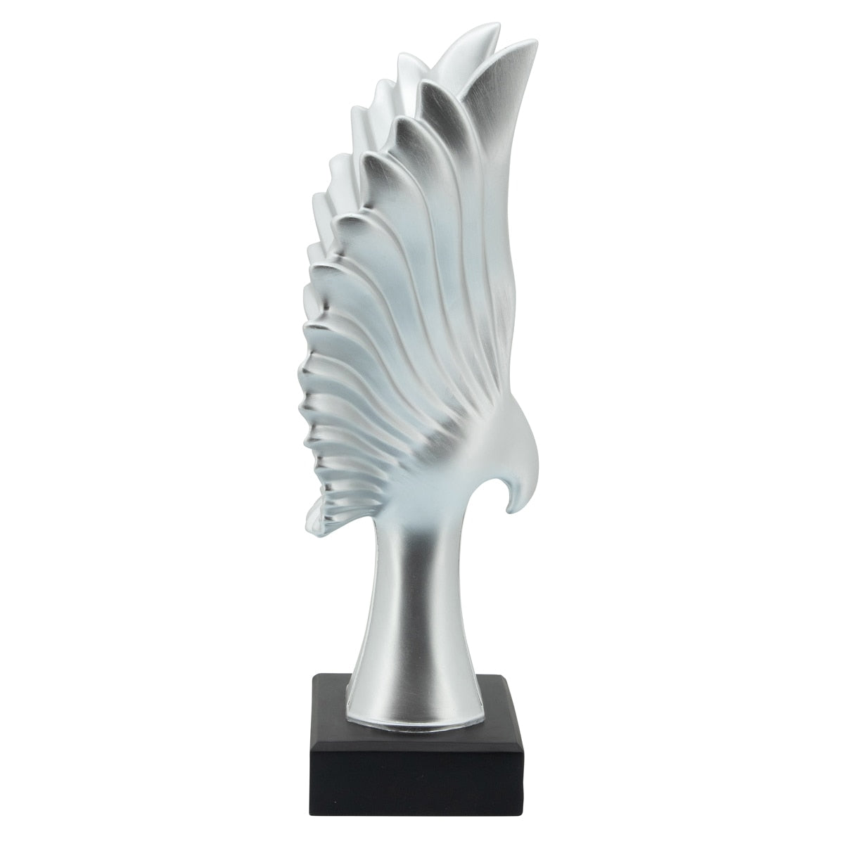 Resin 20"h Eagle Table Accent, Silver