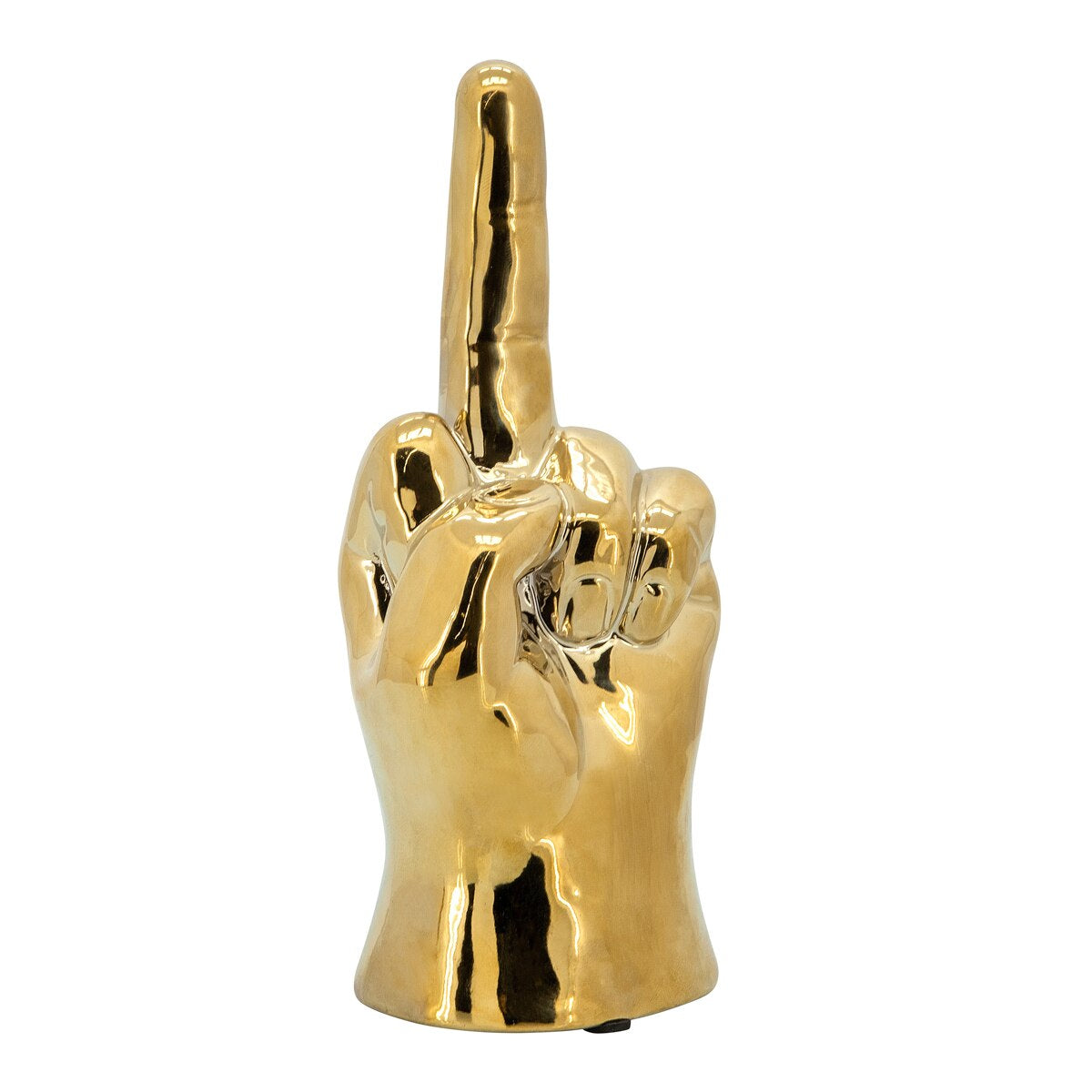 8" Dirty Finger Sign, Gold