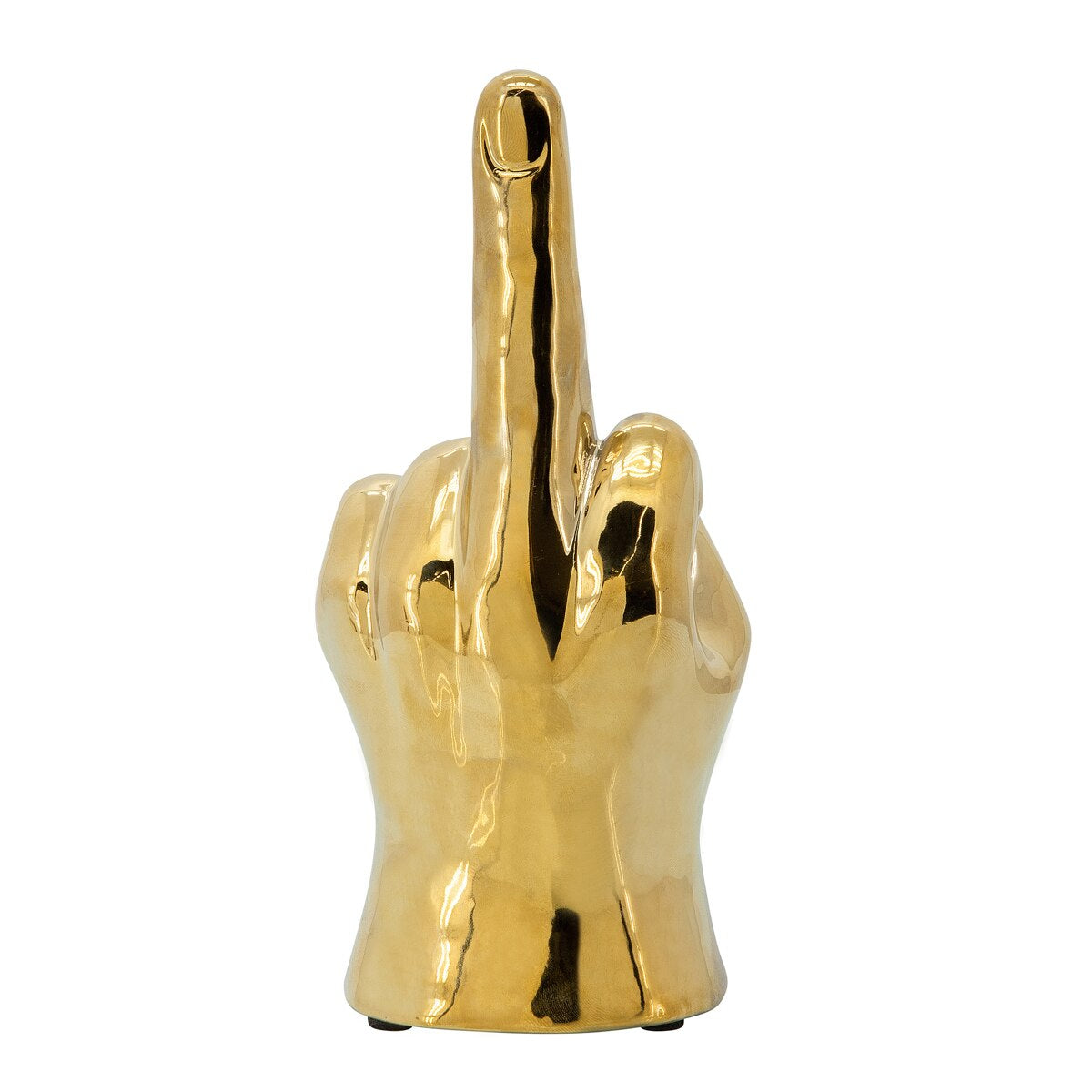 8" Dirty Finger Sign, Gold