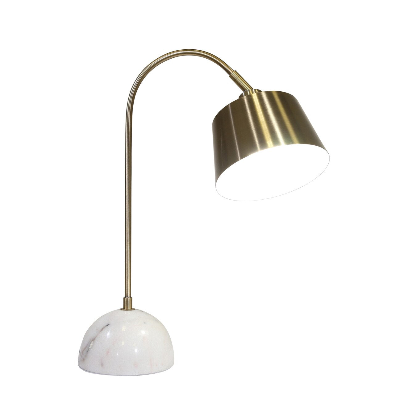 Metal 22" Desk Lamp, Brass