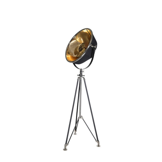 Metal 62" Photographer's Tripod Floor Lamp, Black/