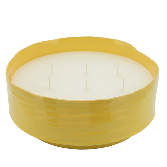 Citronella Candle / Planter 10" Yellow 67oz