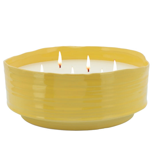 Citronella Candle / Planter 10" Yellow 67oz