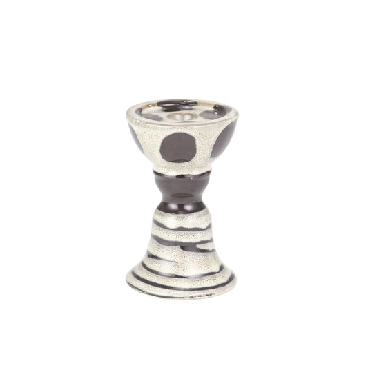 Candle Holder, Gray/black