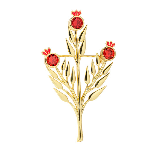 Pomegranate Branch Brooch
