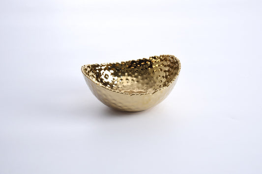 PAMPA BAY SMALL, GOLD OVAL BOWL