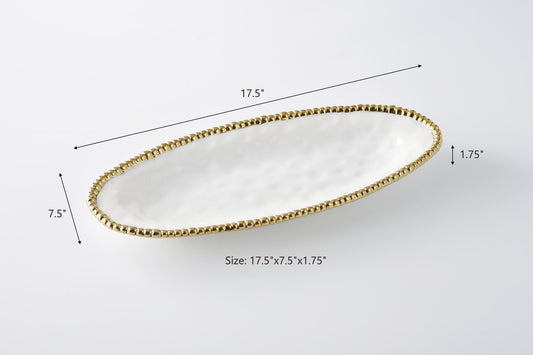 PAMPA BAY OVAL SERVING PIECE