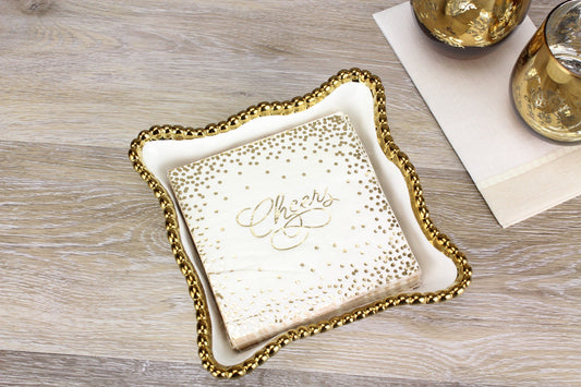 PAMPA BAY LUNCHEON NAPKIN HOLDER IN GOLDEN SALERNO