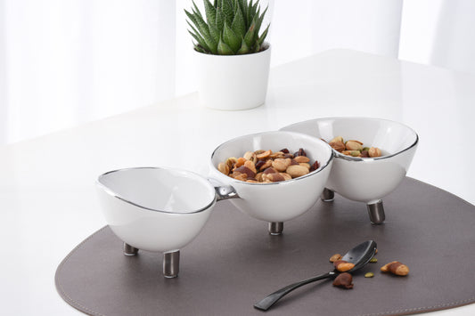 PAMPA BAY 3 SECTTION SERVING PIECE