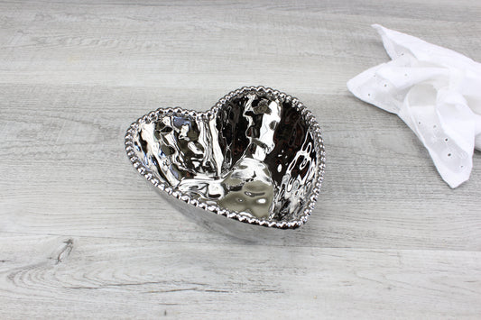 PAMPA BAY HEART BOWL SILVER