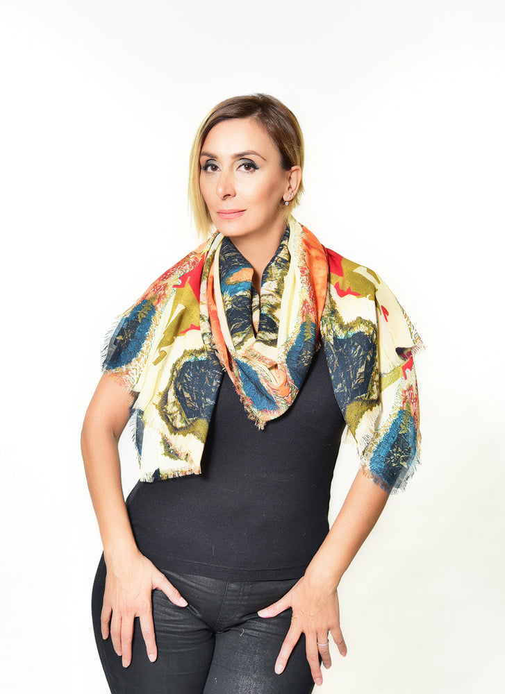 "The Lady in Peridome" Scarf