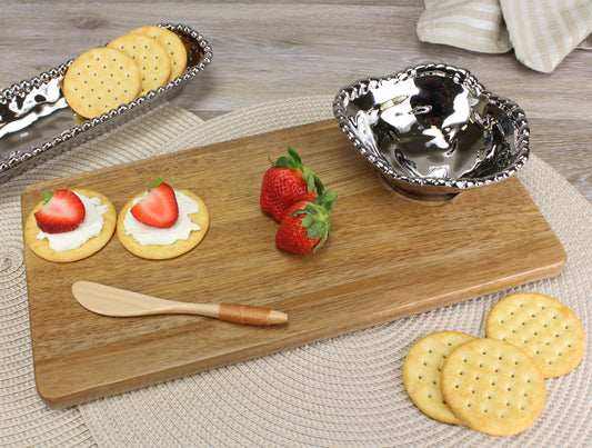 PAMPA BAY Hostess Wood Board Set-3Pc