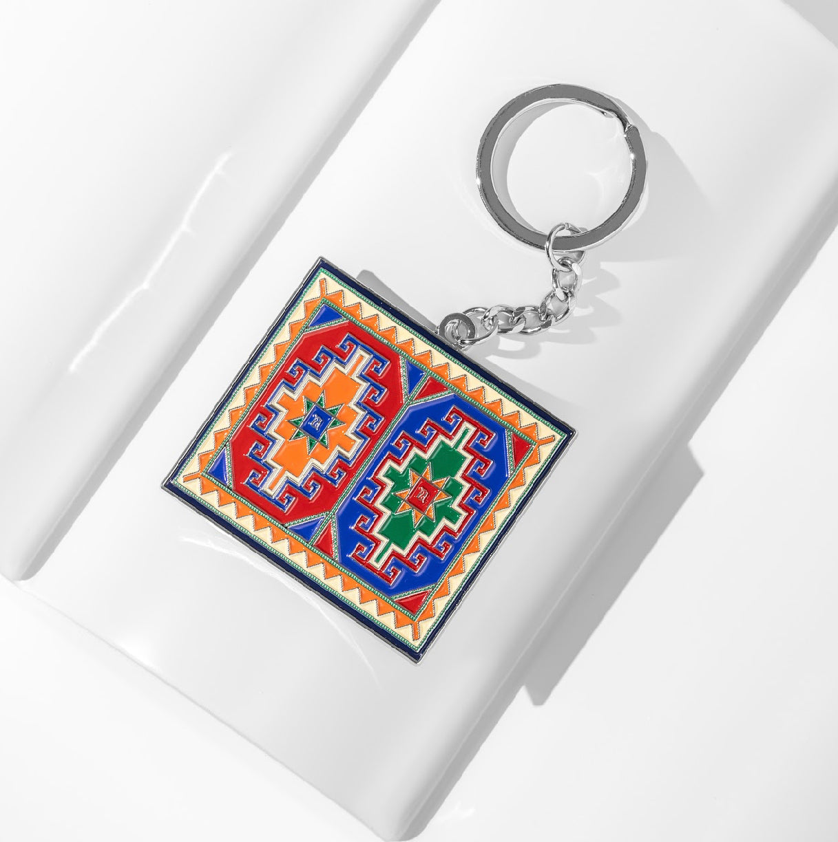 Antique Rug Keychain